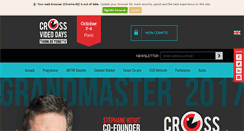 Desktop Screenshot of crossvideodays.com